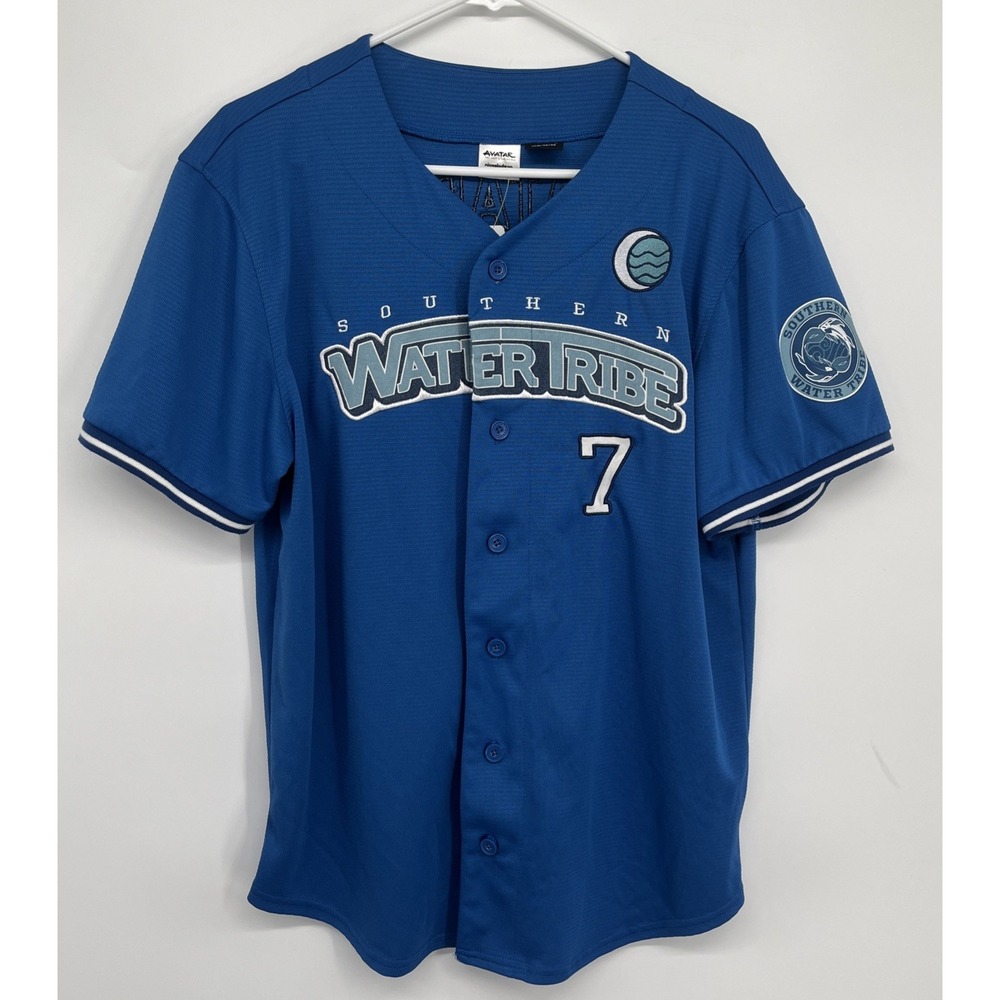Avatar Last Airbender Baseball Jersey Medium Southern Water Tribe Katara